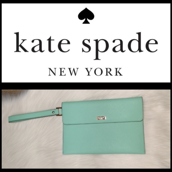 kate spade Handbags - Kate Spade Teal Clutch